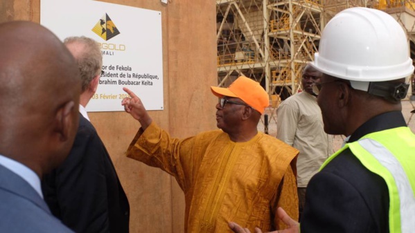 Mali : Le président IBK inaugure la  mine d’or de Fekola