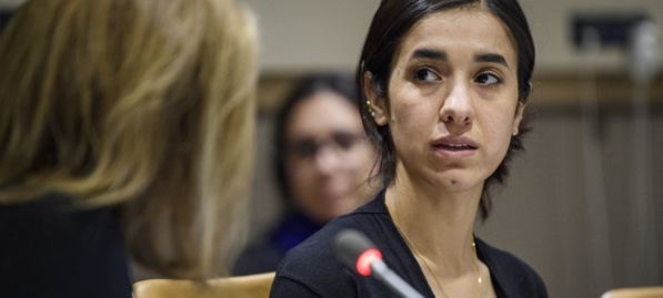 Photo ONU/Manuel Elias Lauréate du prix Nobel de la paix 2018, Nadia Murad, a été nommée Défenseure des objectifs de développement durable (ODD).