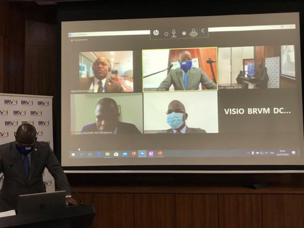 Contexte de covid-19 : La Brvm a tenu sa première cérémonie virtuelle de cotation de titres