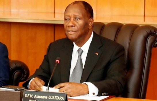 Alassane Ouattara, président de la République de Côte d'Ivoire.