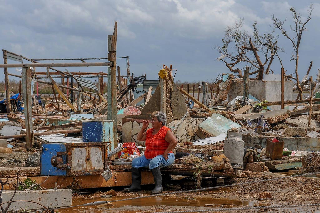Punta Alegre, sur la côte nord de Ciego de Avila, à Cuba, après le passage de l’ouragan Irma qui a dévasté les Caraïbes. Photo: Jose M. Correa / UNDAC