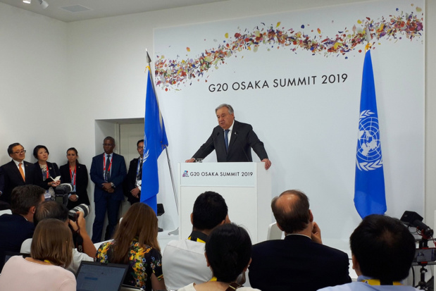 Au G20, Guterres appelle à accélérer l’action pour le climat et le développement durable