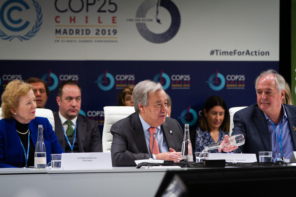 A la COP25, Guterres appelle le secteur privé à accélérer ses efforts face à l’urgence climatique