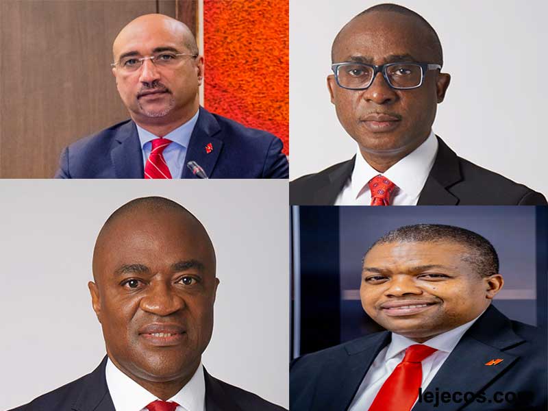 Du haut vers le bas Abdoul-Aziz Dia,Oliver Alawuba,Chukwuma Nweke et Chiugo Ndubisi