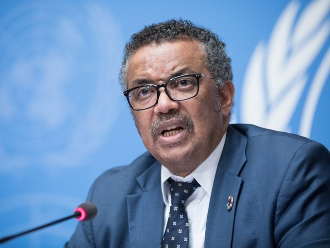 Tedros Adhanom Ghebreyesus, Directeur général de l'OMS s'exprime lors d'une conférence de presse à Genève (photo d'archives)